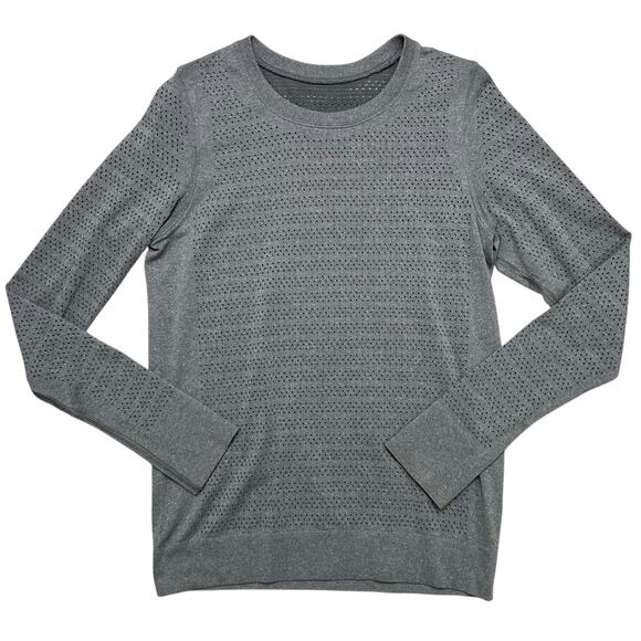 Lululemon Women’s Breeze By Long Sleeve Squad Activewear Shirt in Slate Gray - 8 - Picture 3 of 7